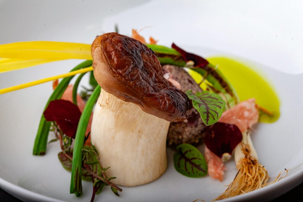 A beautifully plated vegan dish from one of the top vegan restaurants in Las Vegas. — vegan restaurants Las Vegas