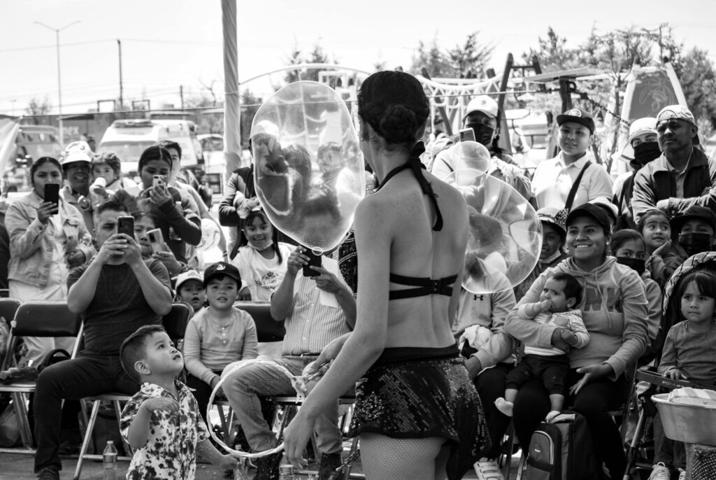 A family-friendly show with children and adults engaged in the performance. — best casino shows Las Vegas 2026