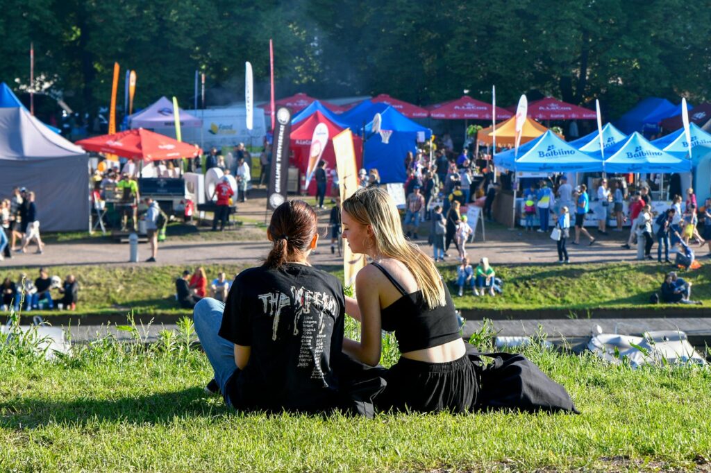 A local festival scene with people enjoying art, music, and food. — hidden gems in Las Vegas