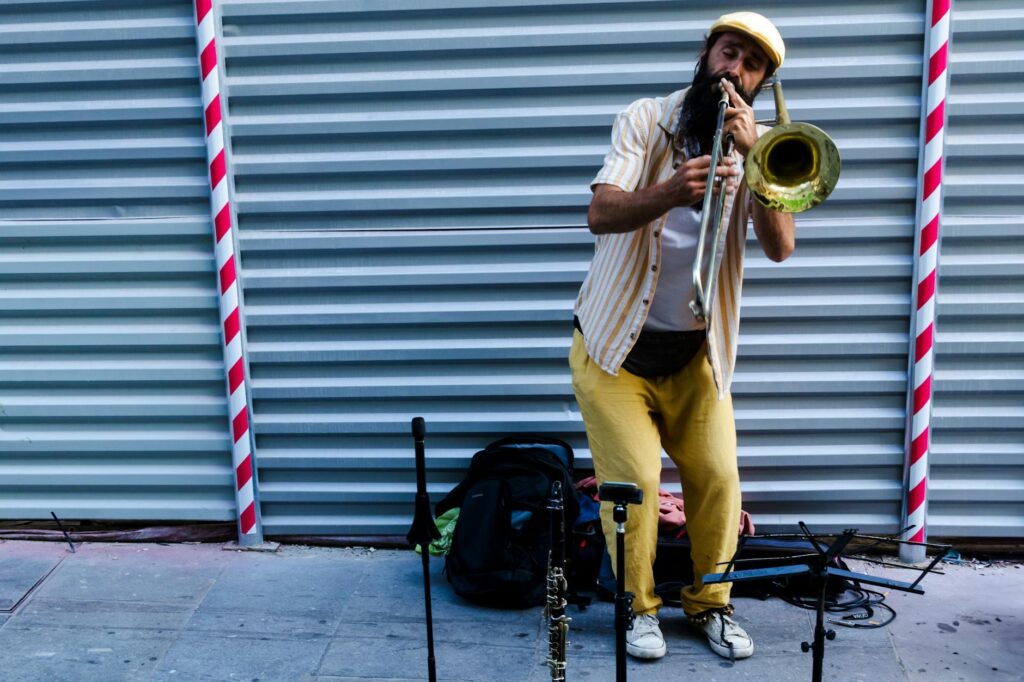 A snapshot of a unique street performer or local artist showcasing their talents on the Strip. — Las Vegas Strip tips