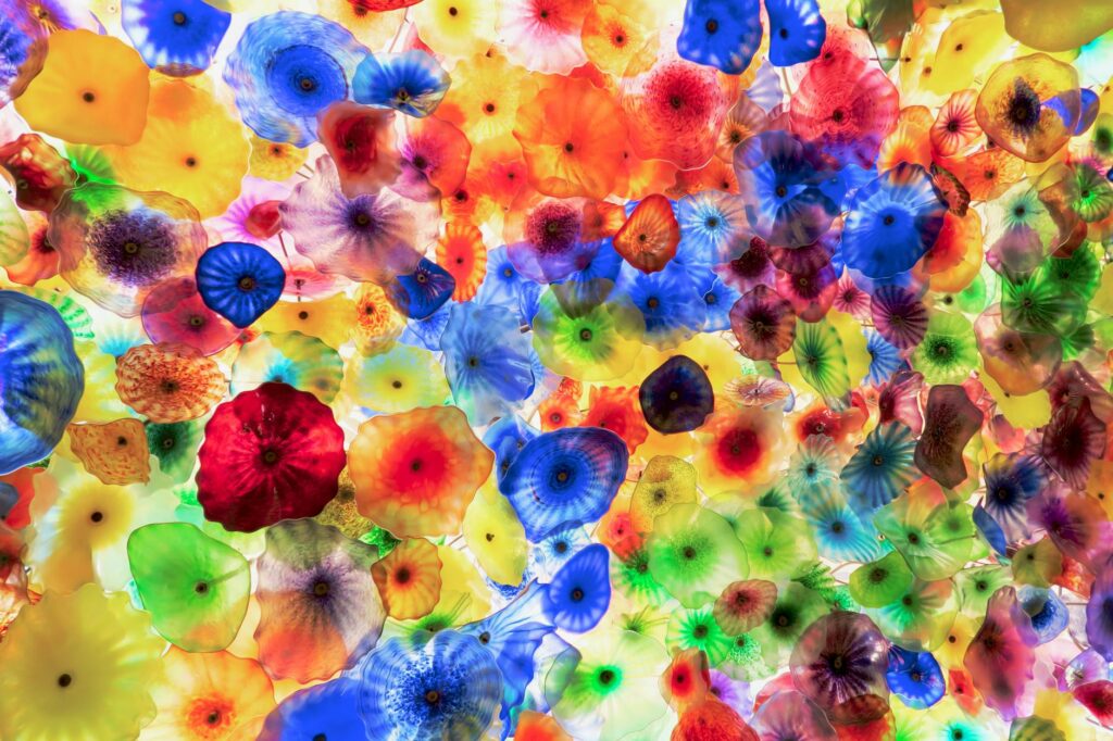 An immersive art installation showcasing vibrant colors and interactive displays in Las Vegas. — unique experiences in L…