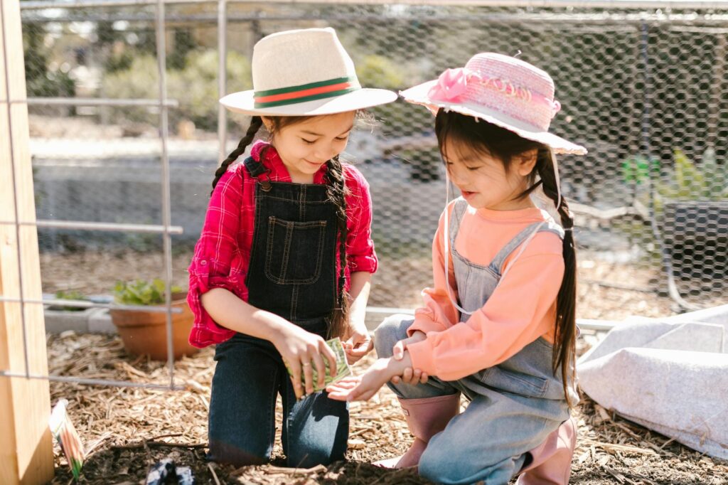 Children exploring the outdoor gardens at Springs Preserve. — family-friendly activities Las Vegas
