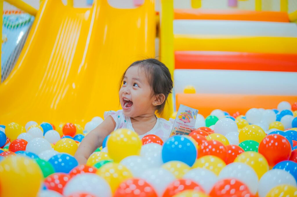 Kids playing in a safe indoor play area designed for families. — family activities in Las Vegas