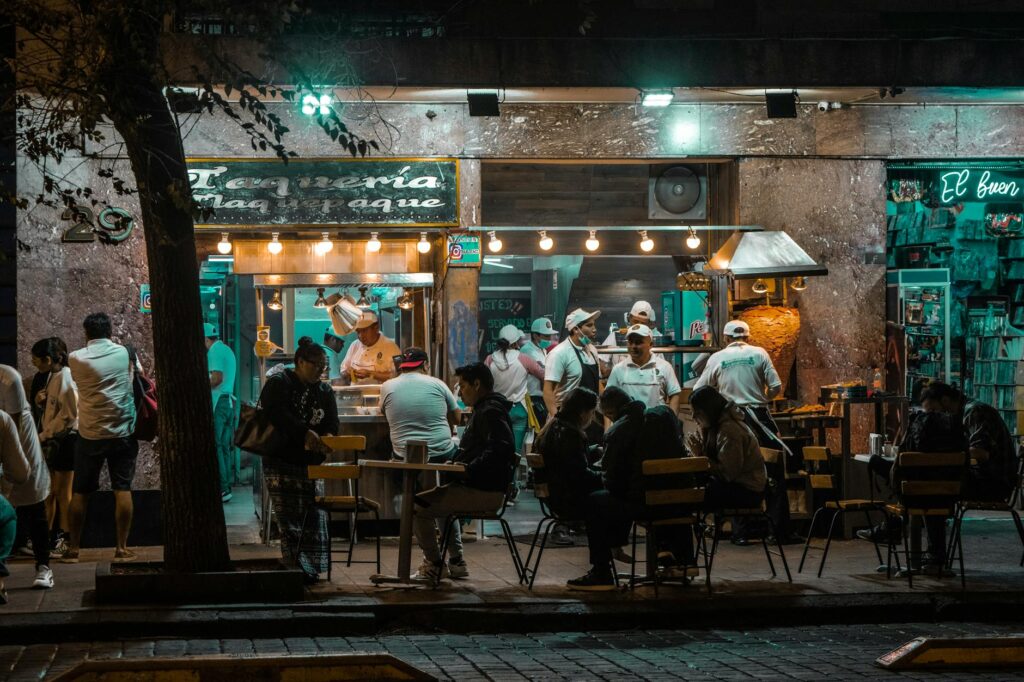 The vibrant atmosphere inside VegeNation, showcasing a lively dining experience. — vegan restaurants Las Vegas