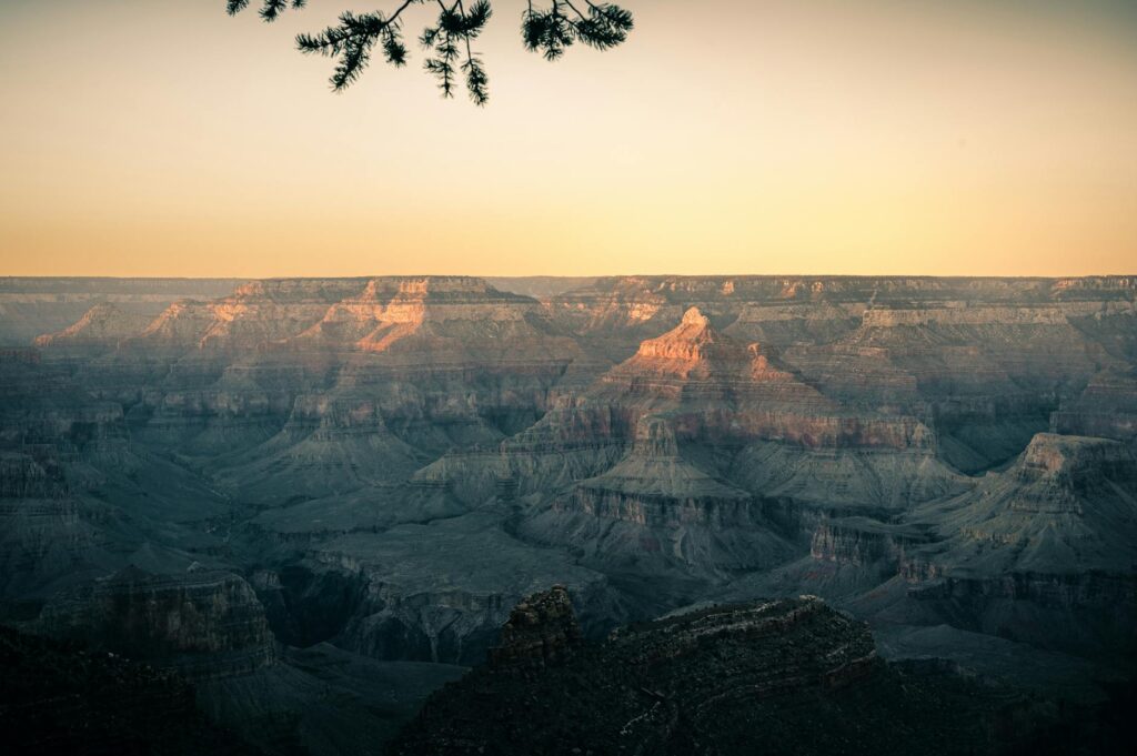 A breathtaking view of the Grand Canyon at sunset — Las Vegas day trips