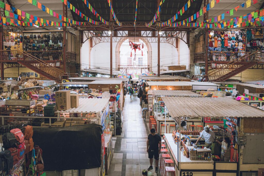 A bustling local market featuring unique crafts and foods, highlighting the local culture. — off the strip attractions L…