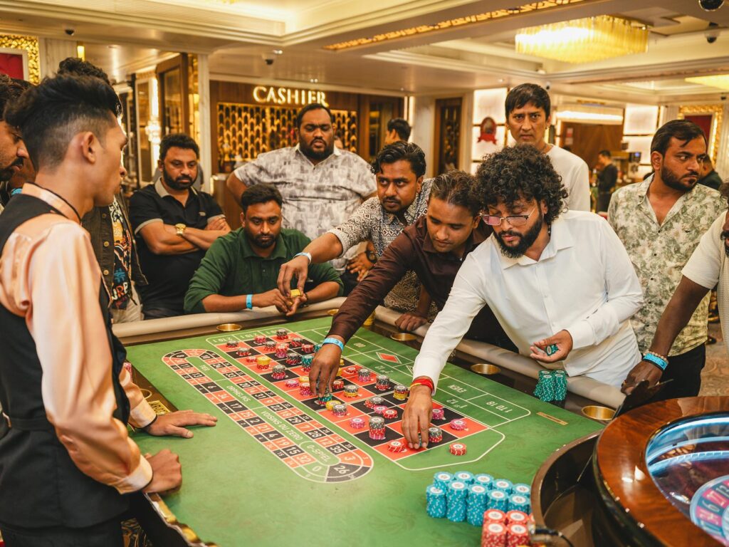 A bustling scene from inside a famous casino, capturing the energy and excitement of gaming. — Las Vegas Strip guide