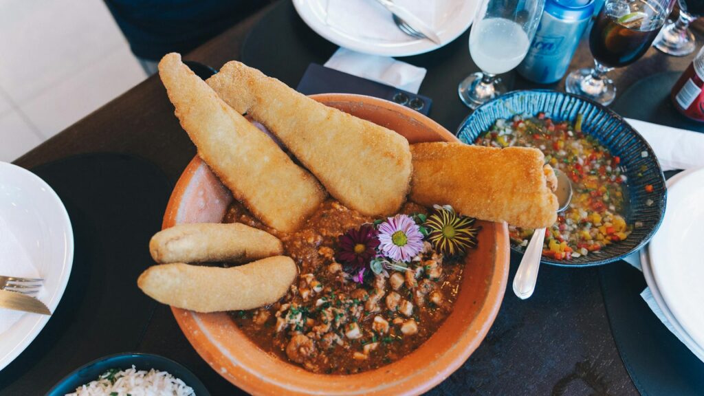 A close-up of a unique dish at Wicked Spoon, featuring international flavors. — best buffets Las Vegas