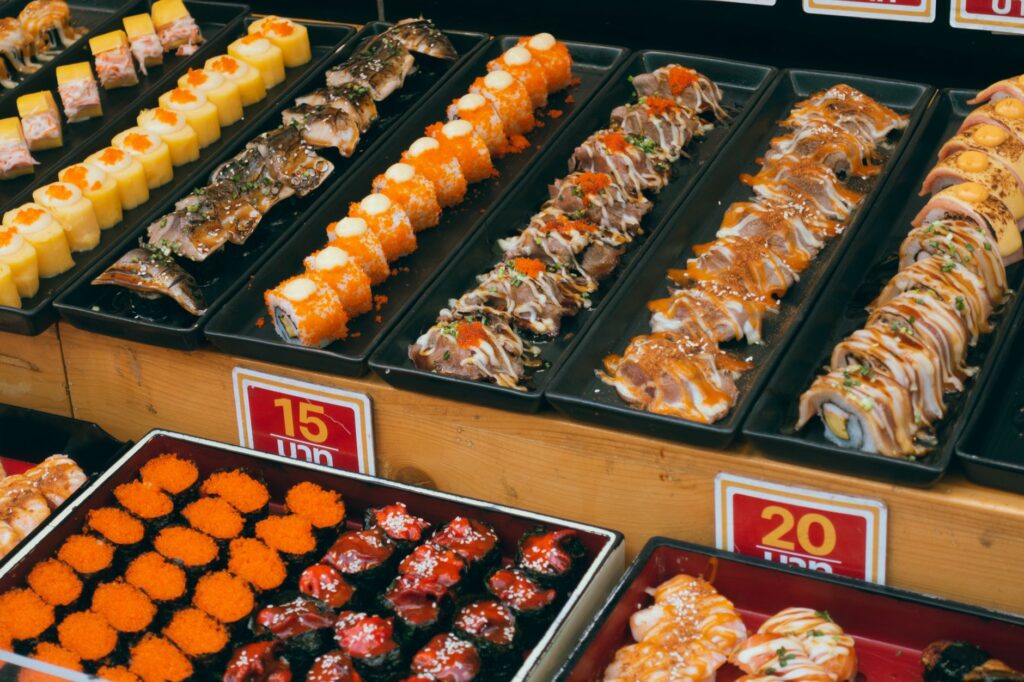 A colorful Las Vegas buffet showcasing affordable dining options. — save money Las Vegas