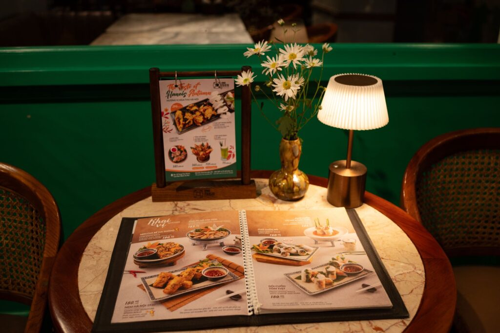 A cozy restaurant setting at one of the Strip hotels, displaying diverse dining options. — las vegas strip guide