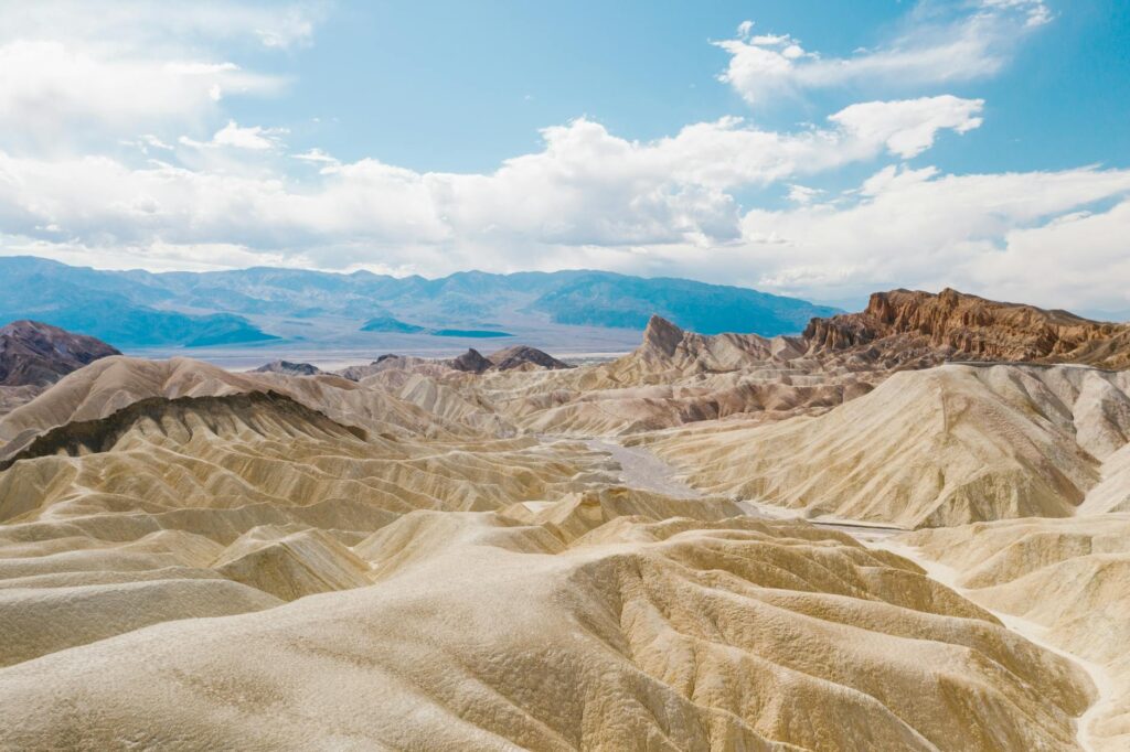 A desert landscape from Death Valley National Park highlighting its unique terrain — day trips from Las Vegas