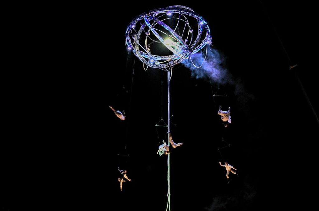 A live show performance featuring acrobatics and stunning visuals. — las vegas nightlife