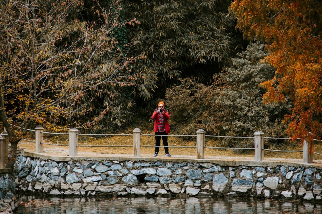 A traveler exploring local parks and attractions outside the city — las vegas budget travel