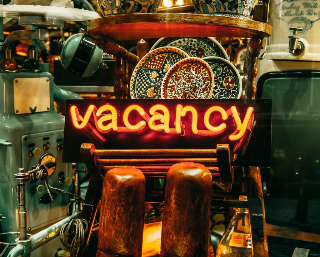 A vibrant display of vintage neon signs at The Neon Museum — Las Vegas Strip landmarks