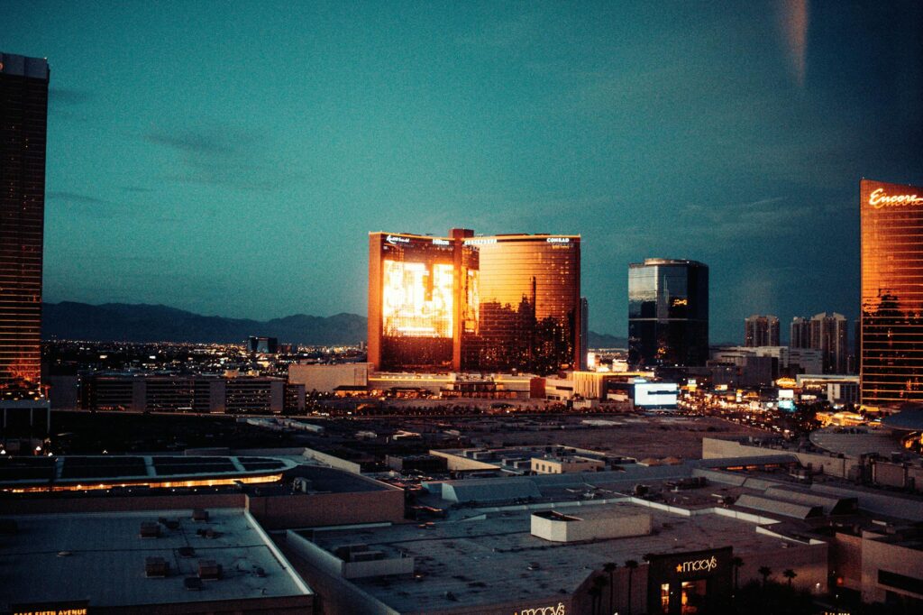 A vibrant shot of a packed nightclub in Las Vegas, showcasing the energy of Las Vegas nightlife 2026.