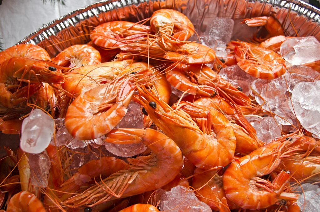 An array of seafood options displayed on ice, highlighting the fresh offerings at a top Vegas buffet. — best buffets in …
