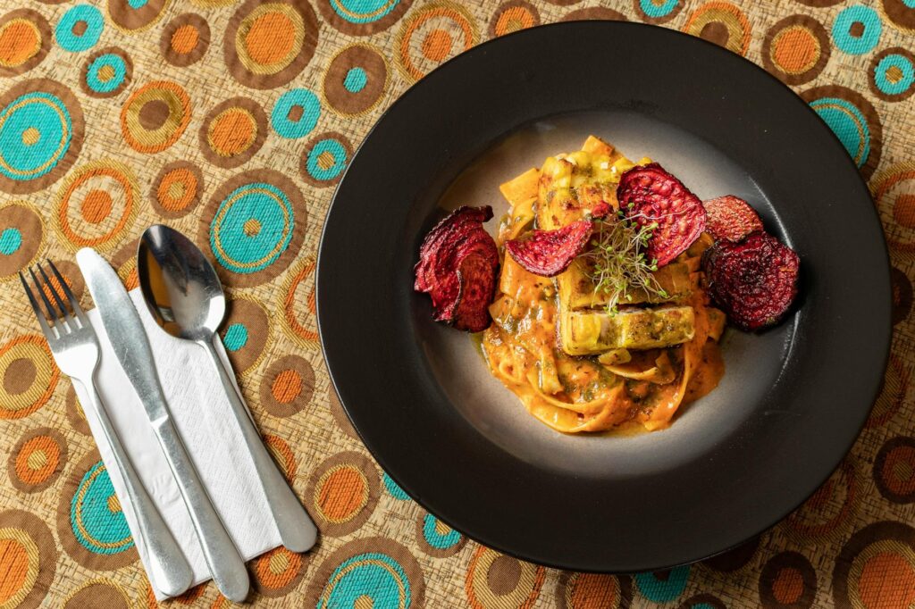 An inviting plate of diverse cuisine from an affordable restaurant in Vegas. — cheap eats in Las Vegas