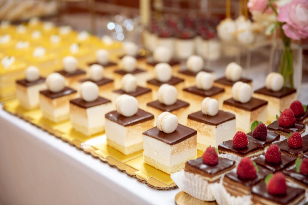 Close-up of a gourmet dessert selection at the Bellagio Buffet. — best buffets in Las Vegas