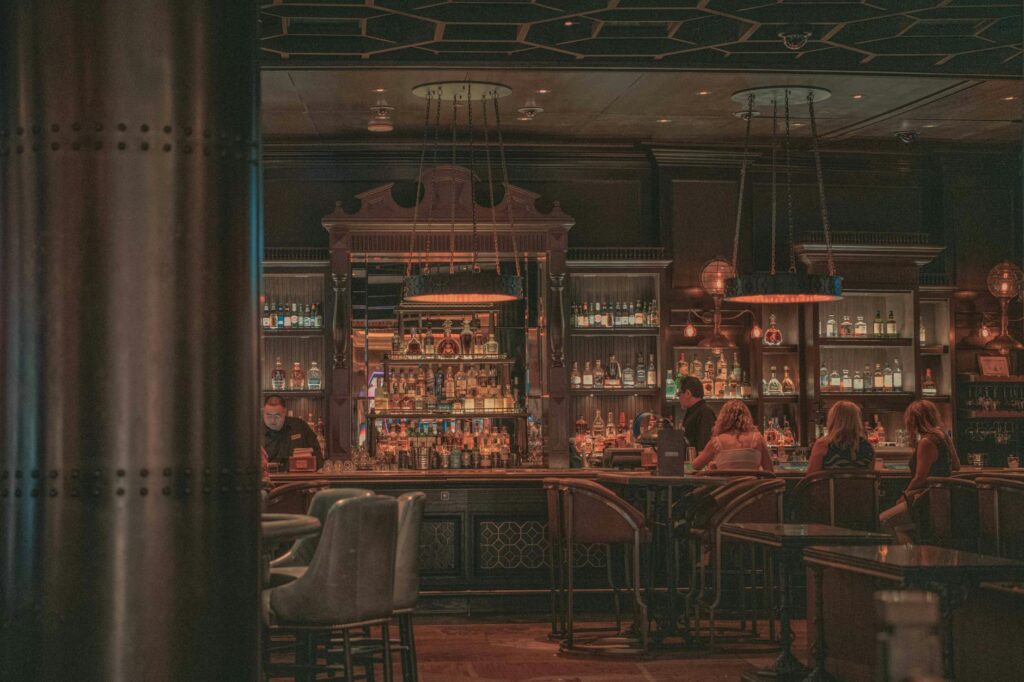 Cozy atmosphere of a hidden speakeasy bar in Las Vegas — hidden gems Las Vegas