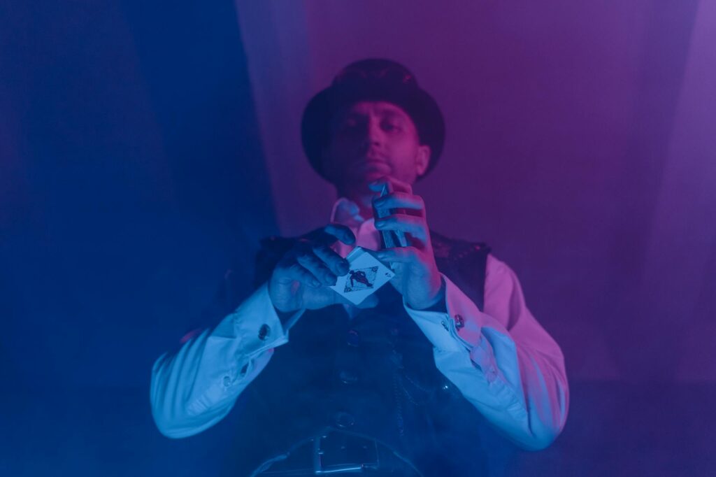 David Copperfield performing a magic trick on stage, captivating the audience. — best shows in Las Vegas 2026
