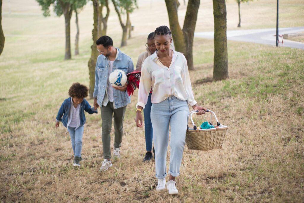 Families playing together at Springs Preserve, surrounded by nature — family-friendly activities Las Vegas