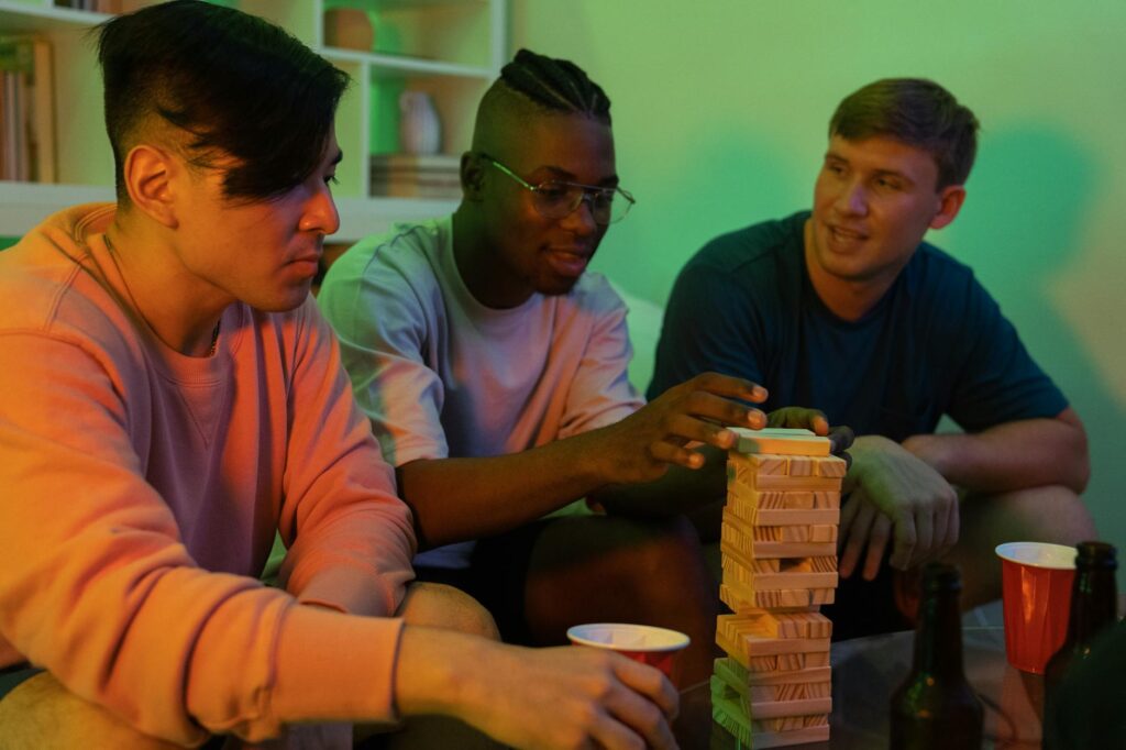 Groups of friends engaged in an interactive escape room challenge. — unique experiences in Las Vegas