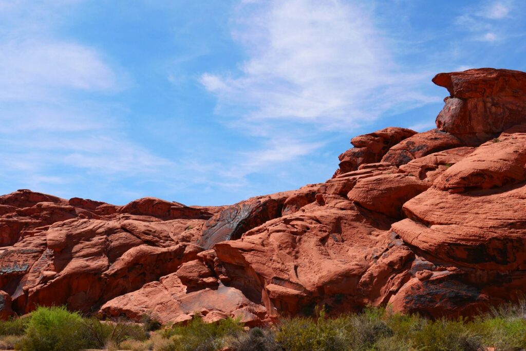 The vibrant colors of Valley of Fire State Park's rock formations — day trips from Las Vegas