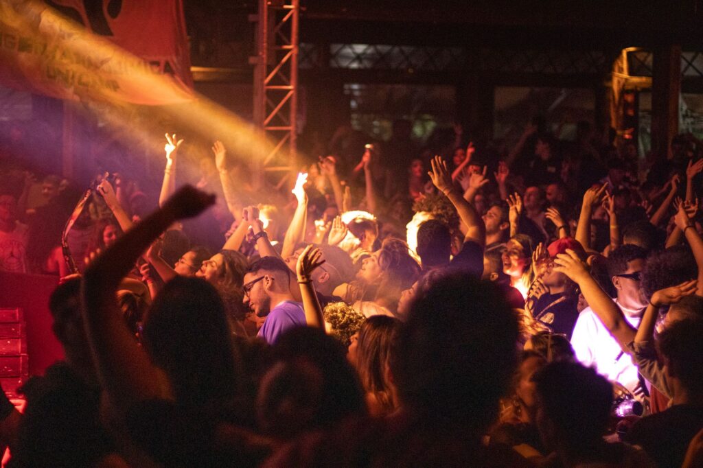A DJ performing live at a popular Las Vegas club, with enthusiastic crowd. — Las Vegas nightlife guide