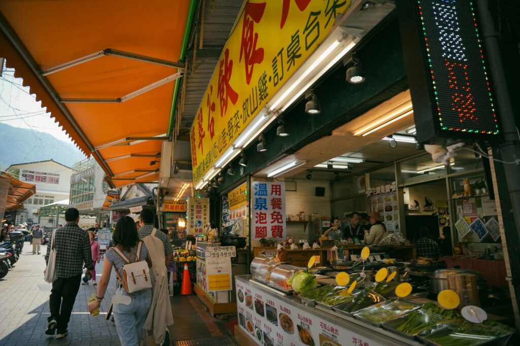 A bustling food market scene in Las Vegas with local vendors and unique food offerings — best restaurants in Las Vegas