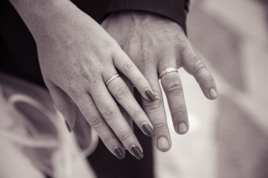 A couple exchanging vows in a charming Las Vegas chapel. — Las Vegas wedding planning