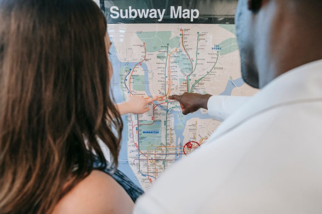 A map of Las Vegas showing safe walking routes and emergency contact points. — las vegas safety tips