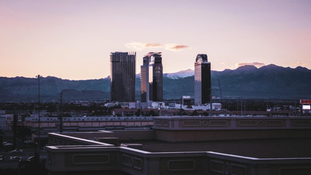 A picturesque view of the Las Vegas skyline from a neighborhood perspective. — Las Vegas neighborhoods guide