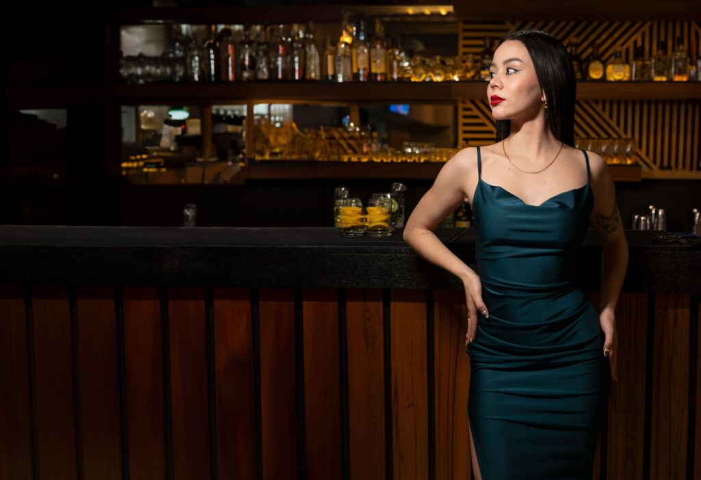 A stylish outfit laid out for a night out in Las Vegas, showcasing evening wear options. — what to wear las vegas