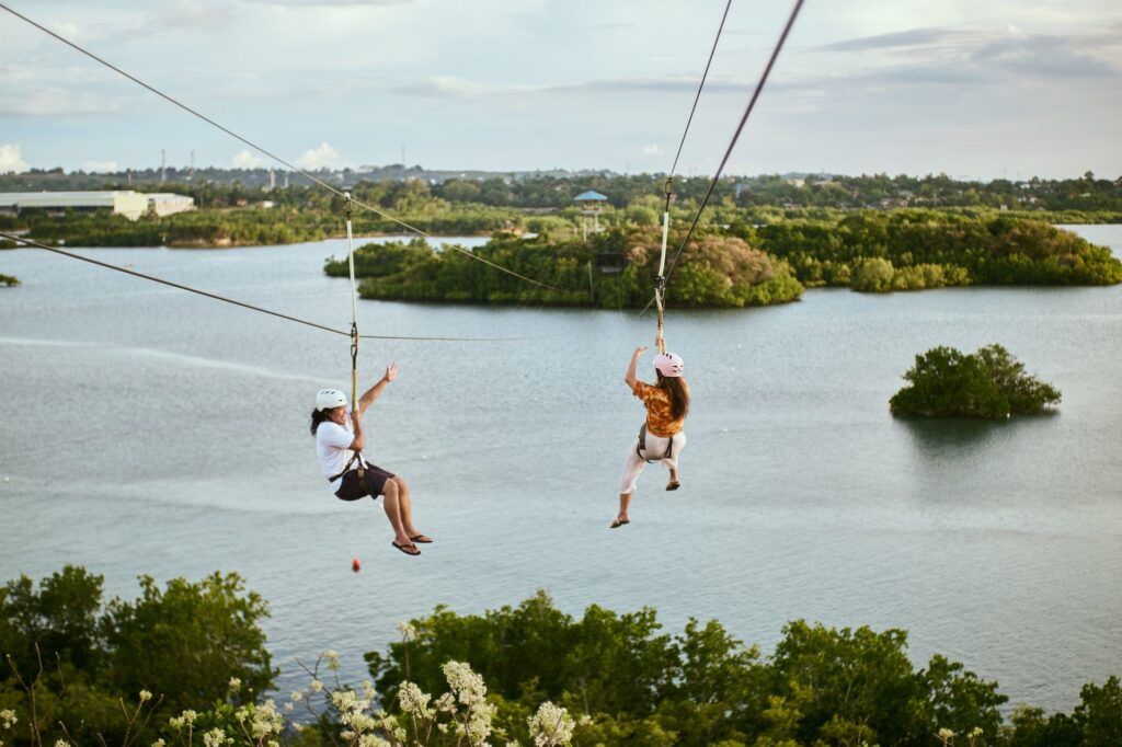 A thrilling ziplining experience over Fremont Street, capturing the excitement of adventure activities. — 5 days in las …