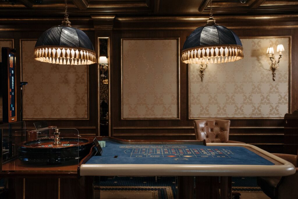 Inside a luxurious casino resort, highlighting gaming tables and vibrant decor. — best casinos las vegas strip