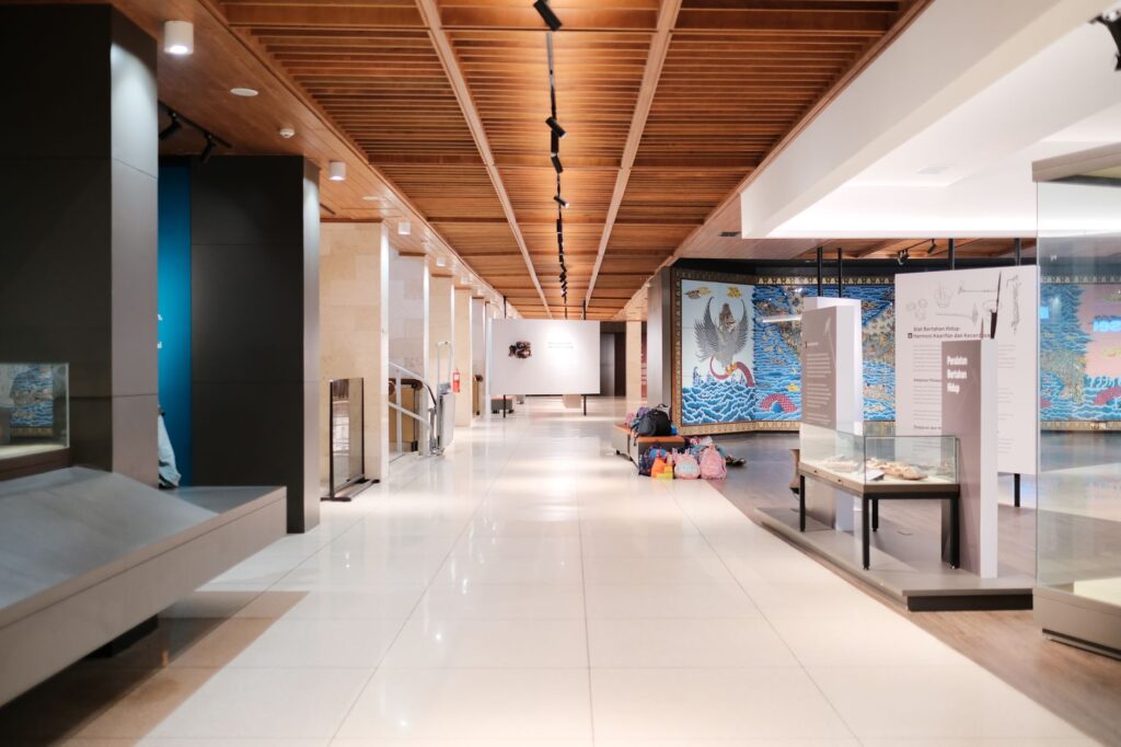 Interior view of the Mob Museum featuring fascinating exhibits. — attractions in Las Vegas