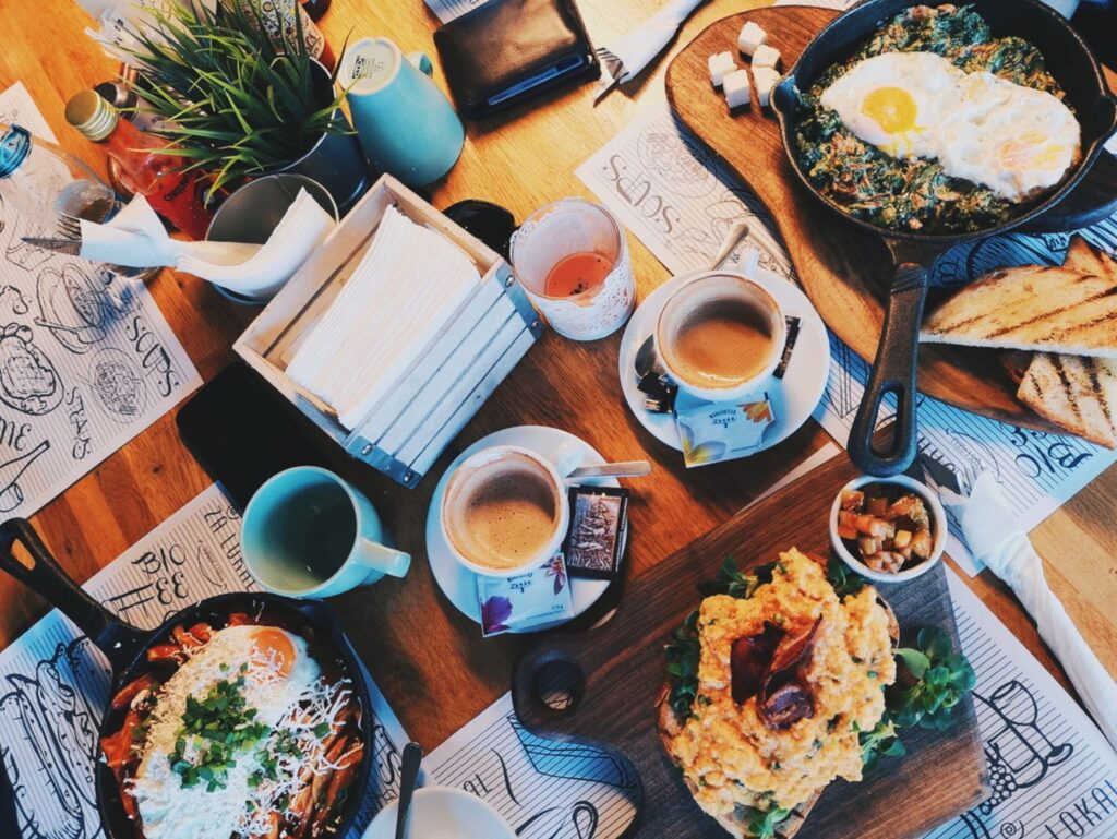 A cozy breakfast setting at Eat, featuring their popular breakfast dishes. — budget restaurants Las Vegas