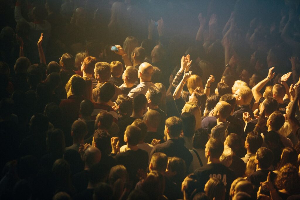 A lively local music venue filled with people enjoying a live performance. — attractions off the Las Vegas Strip
