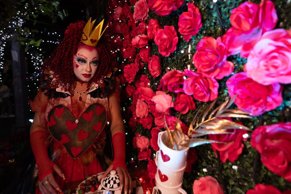 A snapshot of a themed event at a nightclub in Las Vegas, showcasing decorations and costumes. — Las Vegas nightclubs 2026