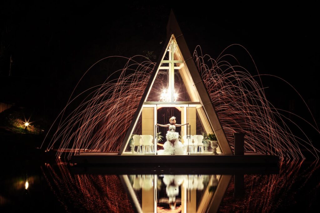A stunning wedding chapel in Las Vegas, showcasing its romantic interior. — las vegas wedding guide