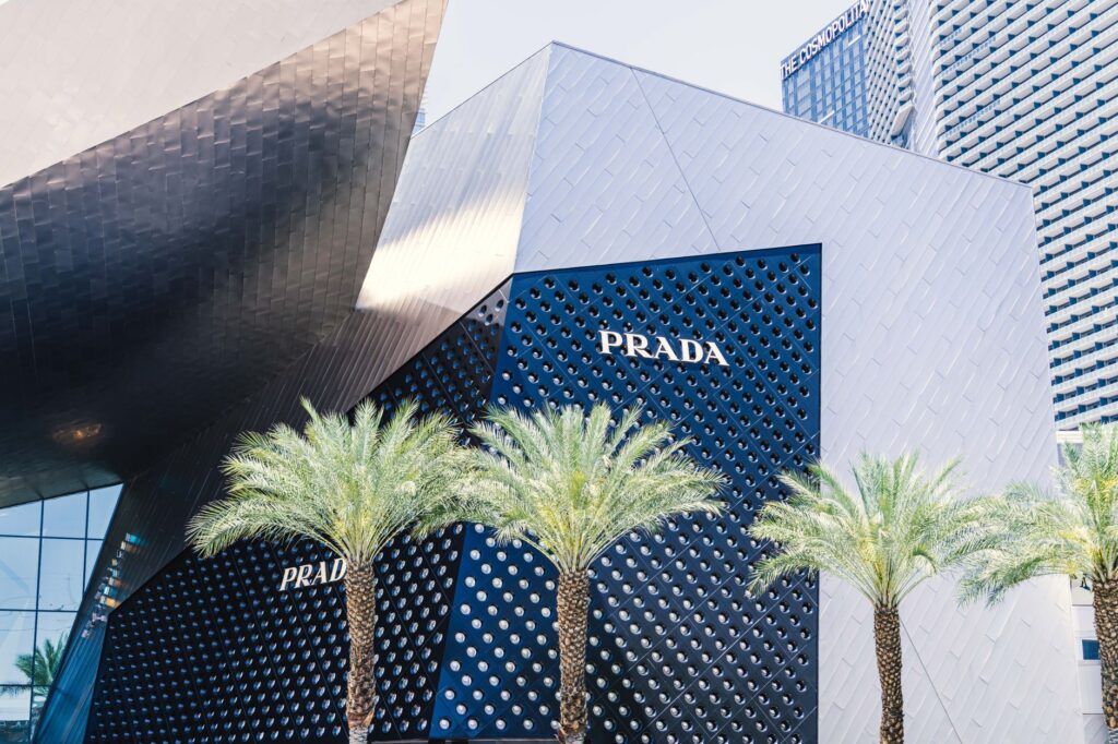 An elegant boutique display in Las Vegas, showcasing luxury fashion items. — las vegas shopping malls
