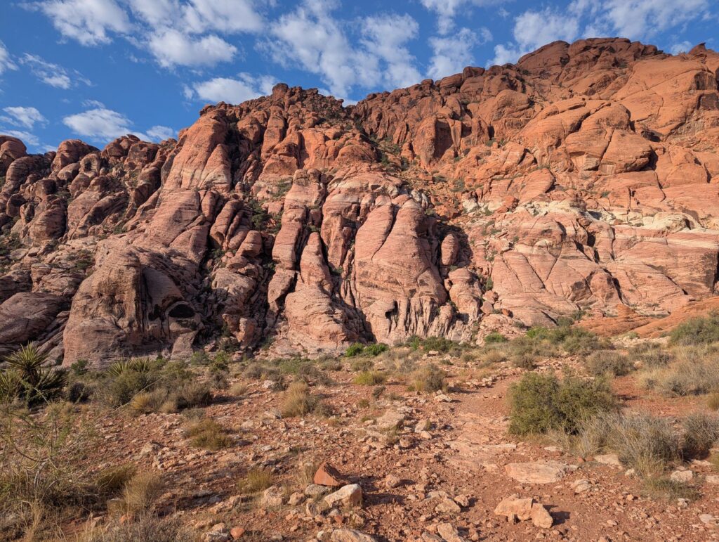 An outdoor view of Red Rock Canyon, promoting unique experiences beyond the casinos. — weekend getaway Las Vegas