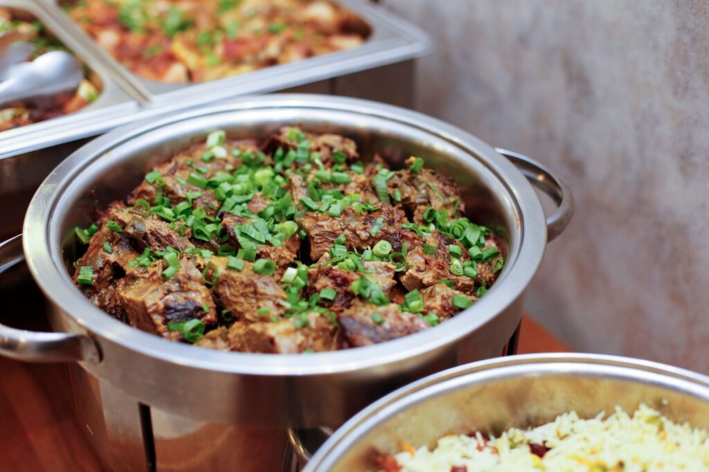 Close-up of signature dishes from the best buffets in Las Vegas