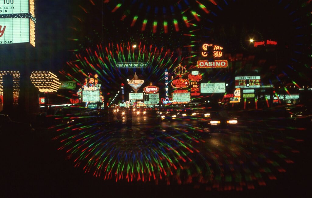 A crowded Las Vegas Strip during summer nights, showcasing the hustle and bustle. — best time to visit Las Vegas