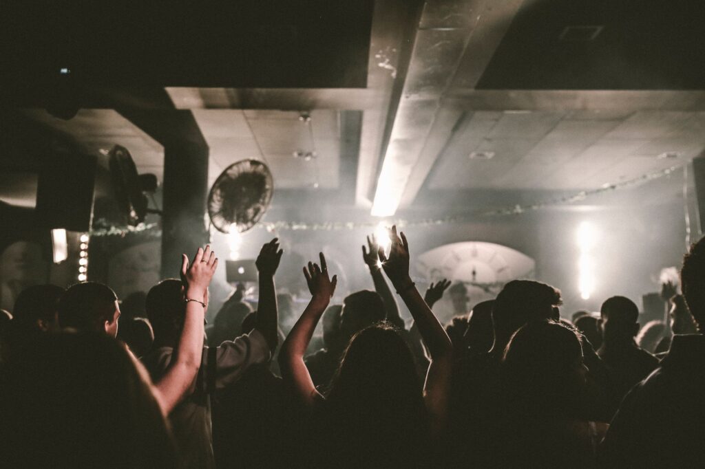 A lively crowd dancing at one of the best nightclubs in Vegas. — Las Vegas nightclubs guide