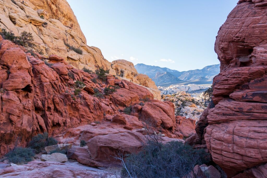 A scenic view of Red Rock Canyon showcasing hiking trails. — outdoor activities in Las Vegas