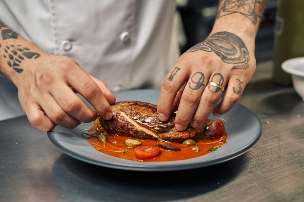 A stunning dish from a celebrity chef's restaurant in Las Vegas. — unique experiences in Las Vegas