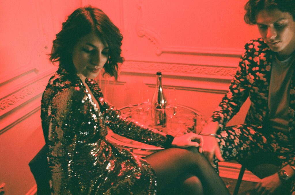 A stylish couple dressed up for a night at a top Las Vegas nightclub. — Las Vegas nightclubs guide