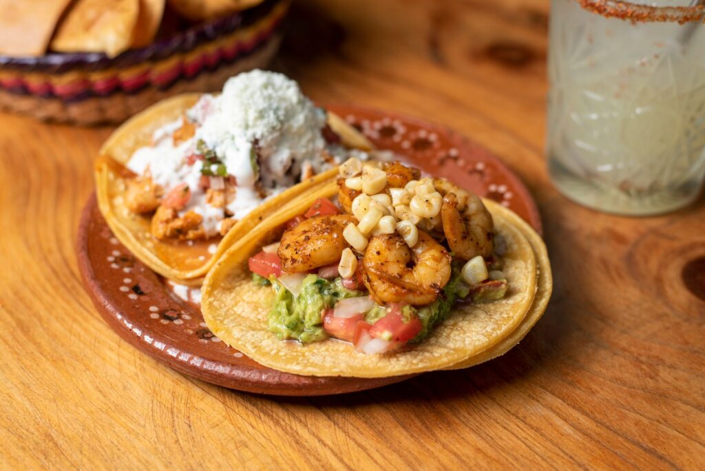 A vibrant plate of tacos from a budget-friendly Las Vegas restaurant. — budget dining in Las Vegas