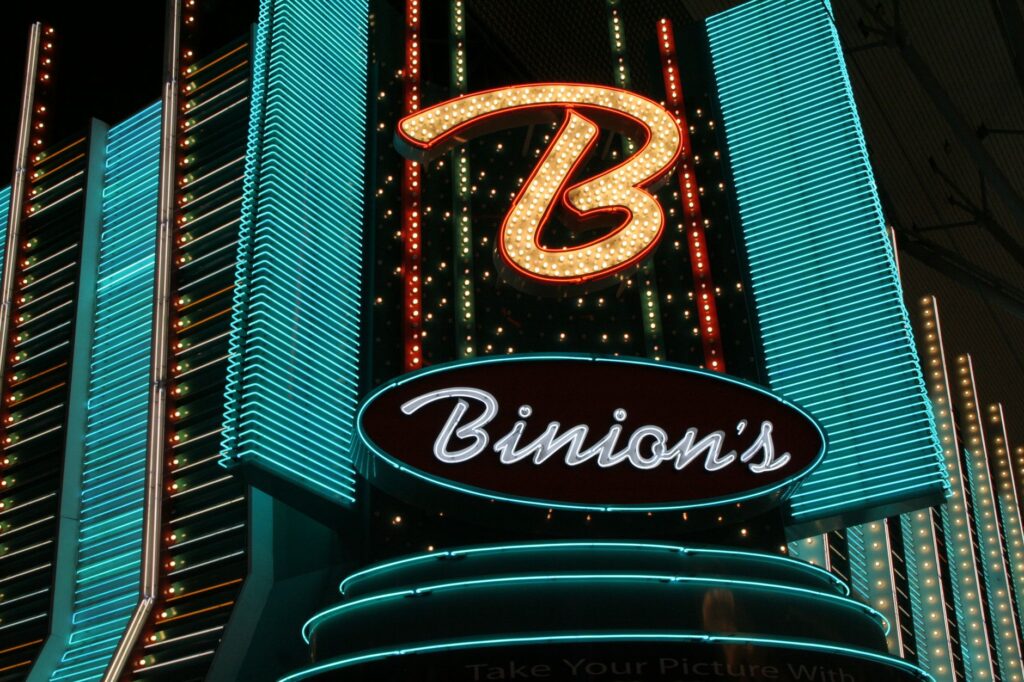 A vibrant sign at the Neon Boneyard showcasing vintage Las Vegas. — hidden gems in Las Vegas